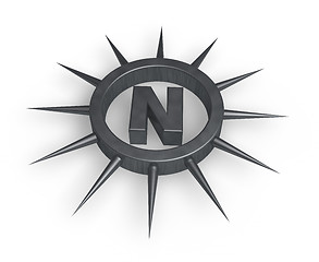 Image showing spiky letter n