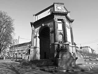 Image showing Turin Triumphal Arch at Parco Del Valentino, Torino