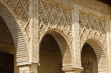 Image showing Arches in the Alhambra