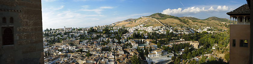 Image showing View of the Albaicin, the Arabic district of Granada, Spain