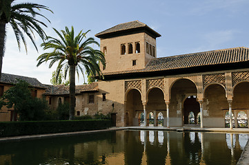 Image showing Moorish architecture in the Alhambra