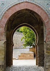 Image showing Gateway inside the Alhambra, Granada, Spain