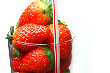 Image showing stawberry in glass