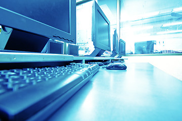 Image showing workplace room with computers