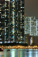 Image showing Hong Kong public housing apartment block 