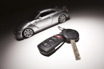 Image showing Car Key and Sports Car