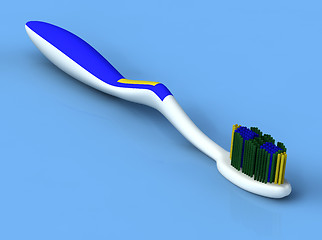 Image showing 3d white toothbrush