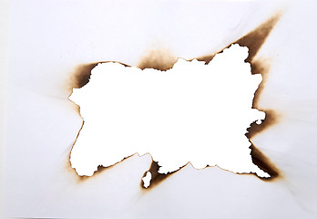 Image showing burnt hole