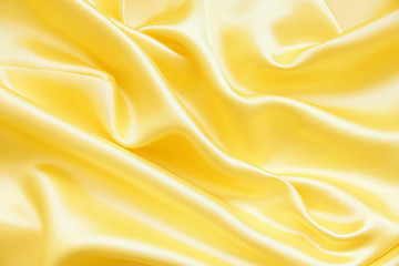 Image showing Smooth elegant golden silk 