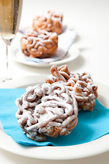 Image showing Traditional finnish May Day funnel cake