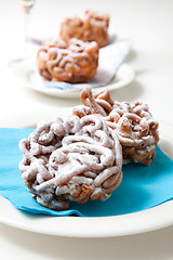 Image showing Traditional finnish May Day funnel cake