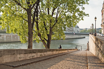 Image showing Seine Quay. Paris