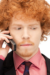 Image showing handsome man with cell phone