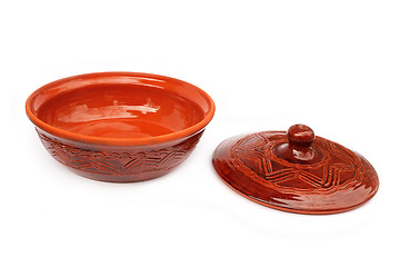 Image showing Annealed clay bowl