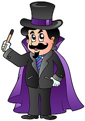 Image showing Cartoon magician