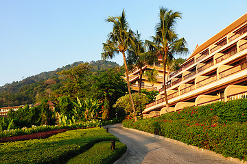 Image showing Hotel garden