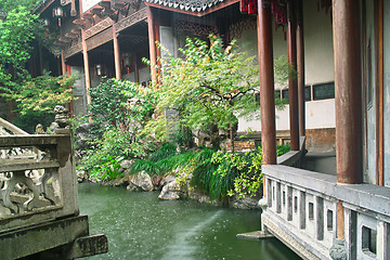 Image showing Chinese traditional style garden