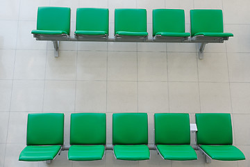 Image showing Chairs in departure hall