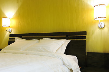 Image showing Hotel bedroom