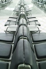 Image showing Chairs in departure hall