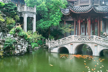 Image showing Chinese traditional style garden