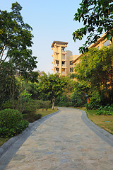 Image showing Road in garden