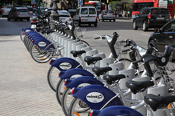 Image showing City bicycles - Valencia