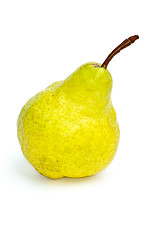 Image showing Single yellow-green pear