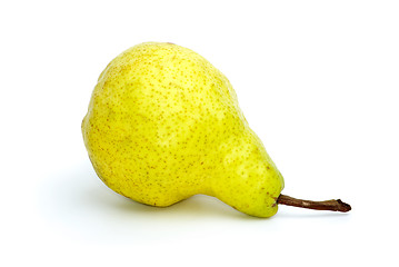 Image showing Lying yellow-green pear