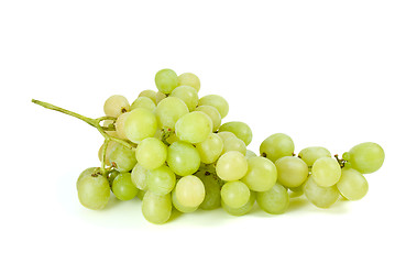 Image showing Green grapes bunch (muscat breed)