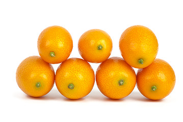 Image showing Seven kumquat fruits
