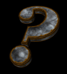 Image showing rusty question mark