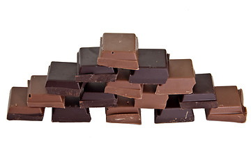 Image showing Chocolate pyramide