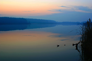 Image showing sunset reflection