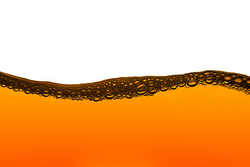 Image showing Orange fuel line with bubbles