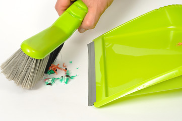 Image showing Brush and Dustpan