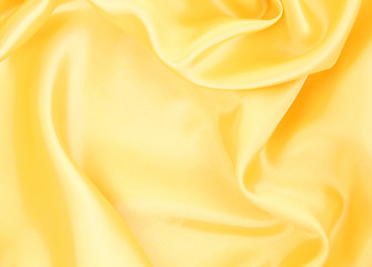 Image showing Smooth elegant golden silk 