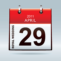 Image showing Royal wedding calendar icon