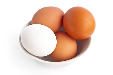 Image showing Eggs in a bowl