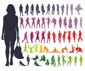 Image showing Color Silhouettes Women