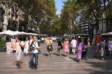 Image showing Rambla, Barcelona