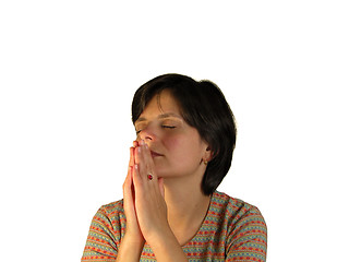 Image showing Woman praying