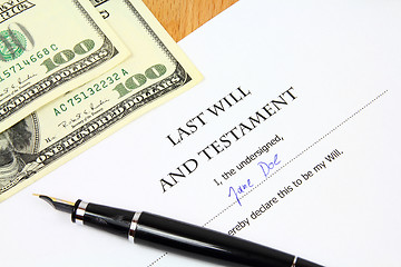 Image showing Last will