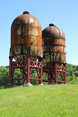 Image showing Industrial silos