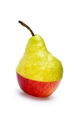 Image showing Half-Aple-and-half-pear 