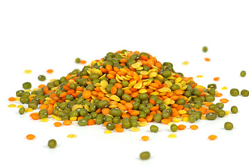 Image showing Pile of mixed beans
