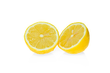 Image showing Two lemon halves