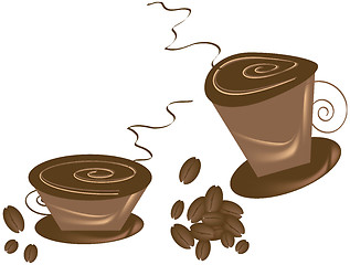 Image showing Hot Cuppa Coffee