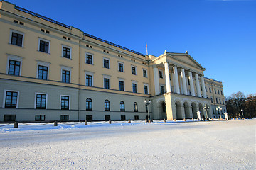 Image showing Oslo castle in the wintertime.