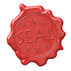 Image showing wax seal